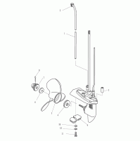 LOWER CASING & DRIVE ASSY 2 Strocks For T3.6